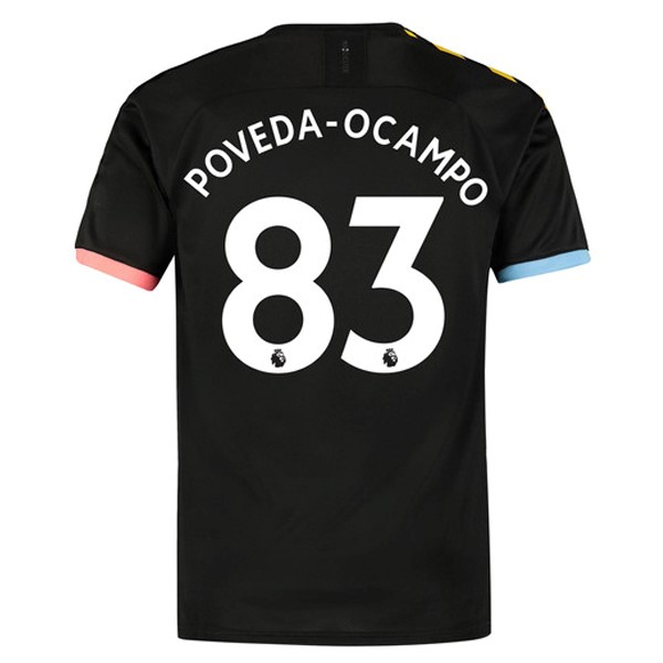 Camiseta Manchester City NO.83 Poveda Ocampo Segunda equipo 2019-20 Negro